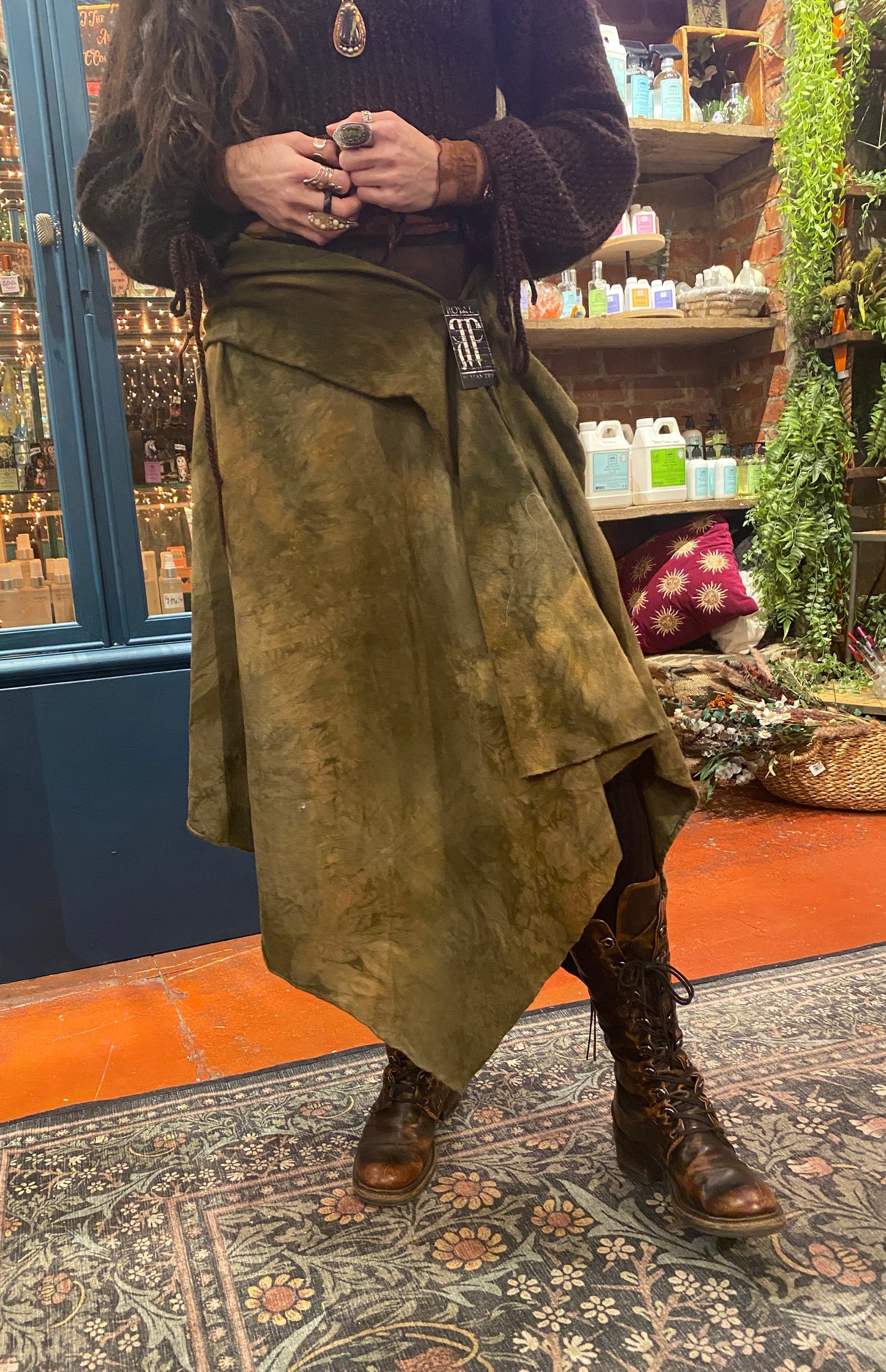 Minxi Athena Skirt - Green #1