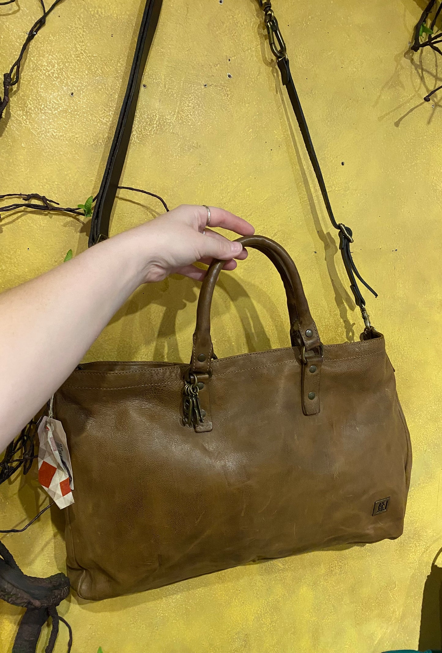 Hallman Leather Bag - Camel