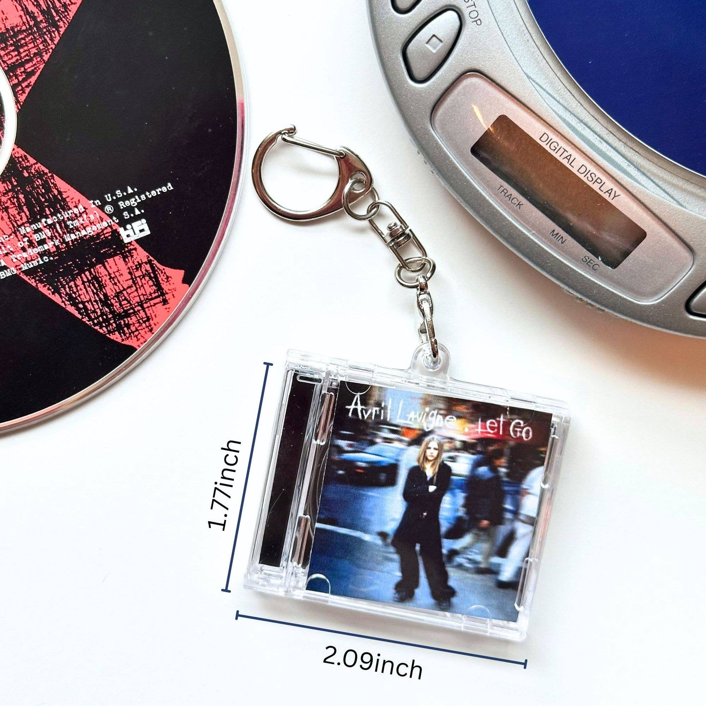'Hit Clips' Mini CD Case Keychain - Avril Lavigne Let Go - Complicated