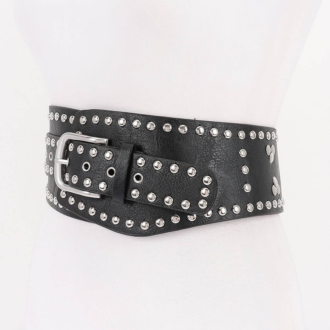 Riveted Eyelet Belt - BK