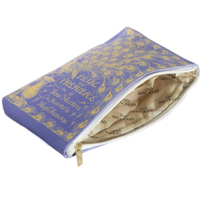Pride and Prejudice Purple Book Makeup Pouch