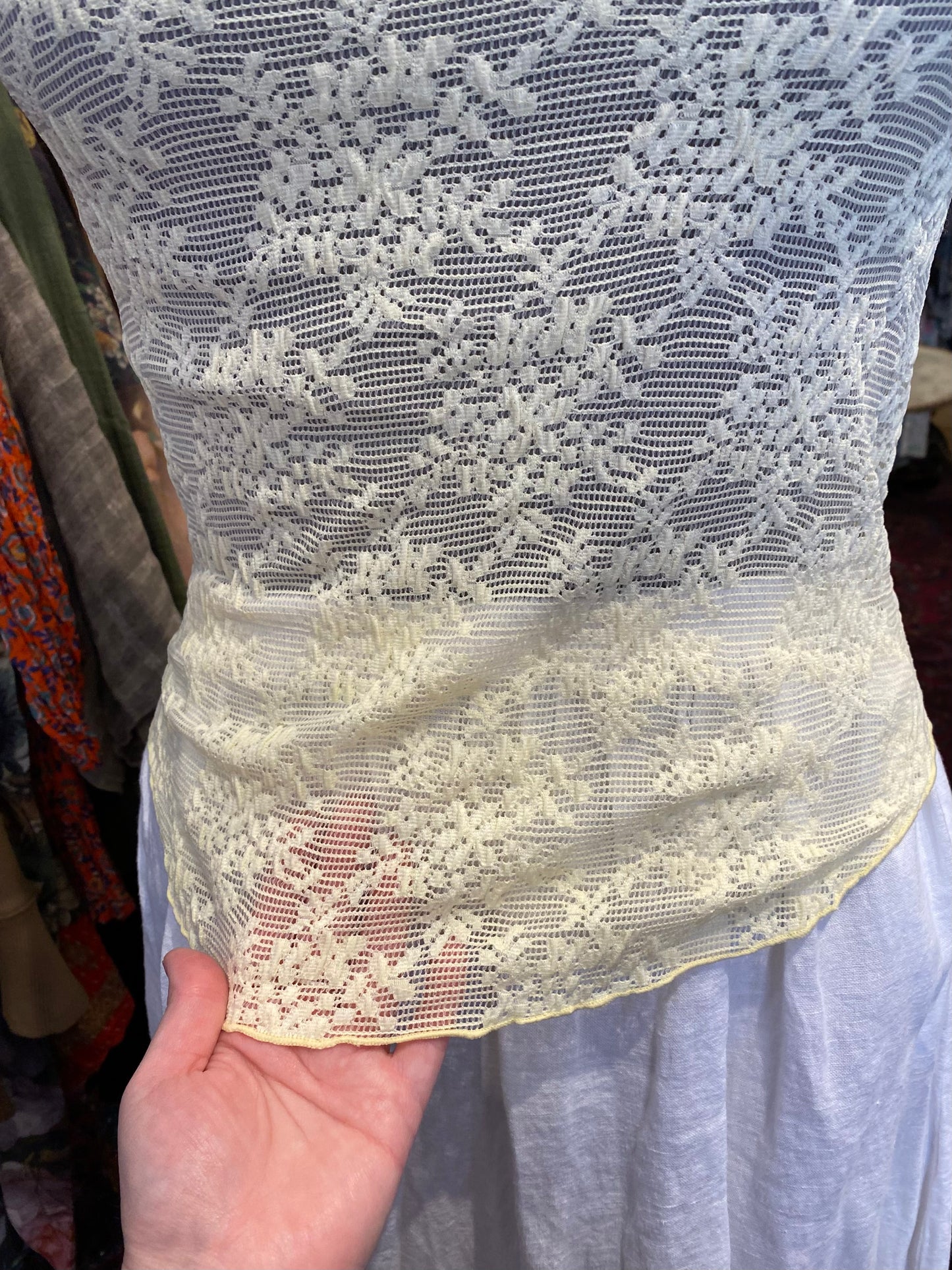 Ready To Go Lace Tee - Butter Yellow