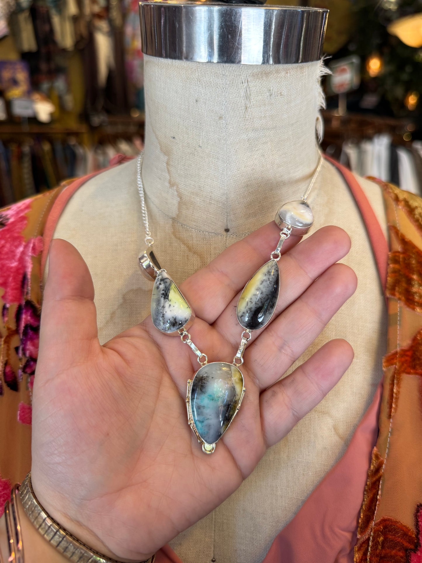 Dendritic Moss Agate Necklace