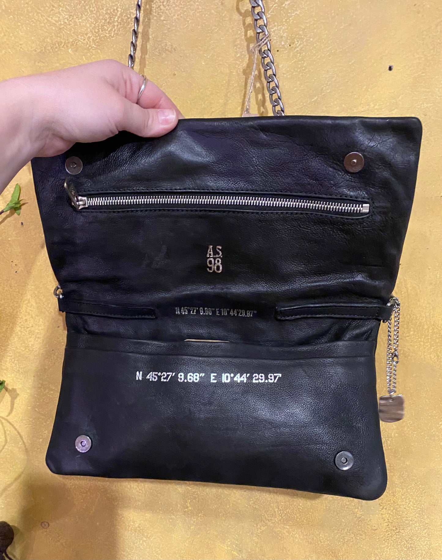 Hawkins Leather Crossbody Bag - Black