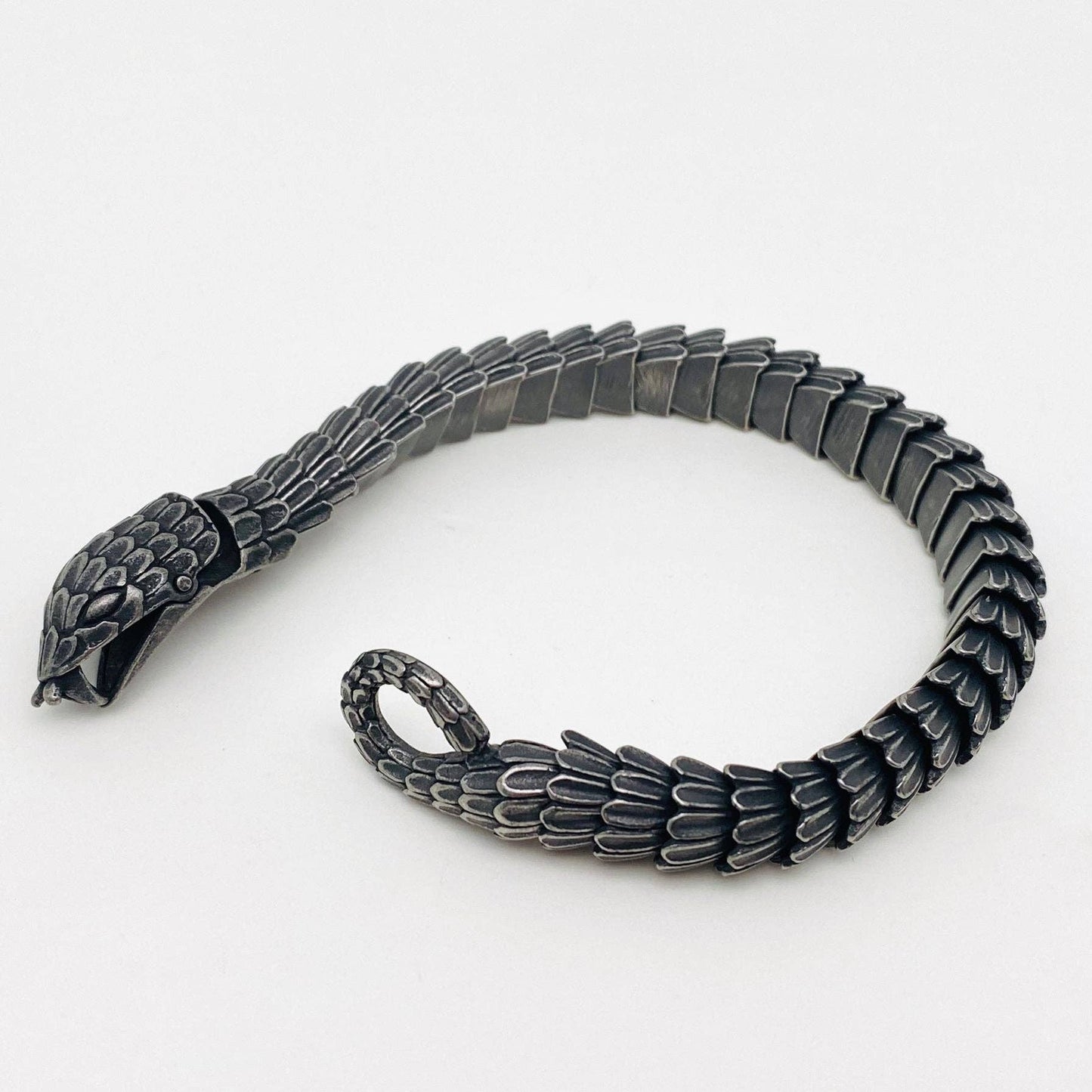 Black Coating Stainless Steel Snake Chain Bracelet