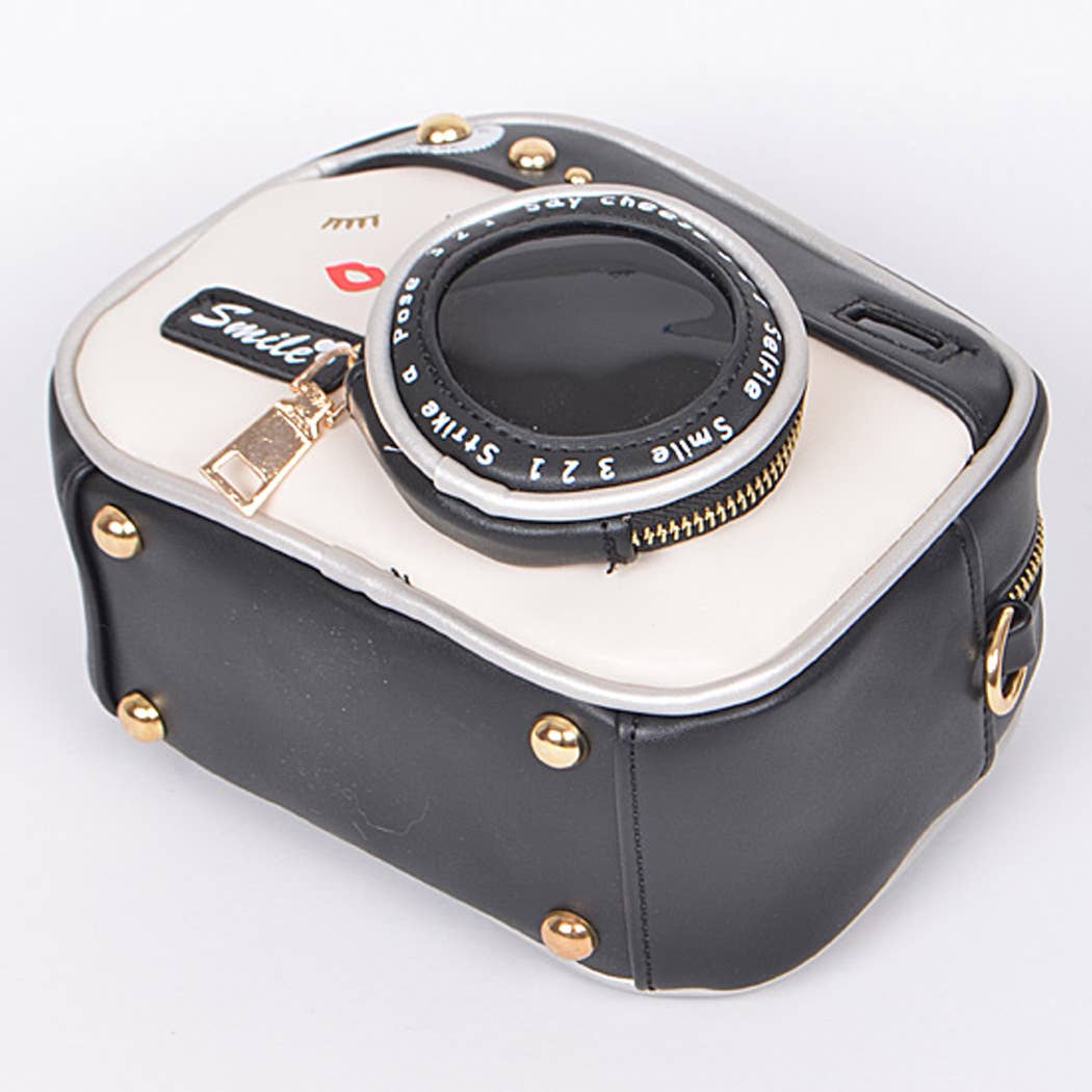 Camera Inspired Clutch - Black