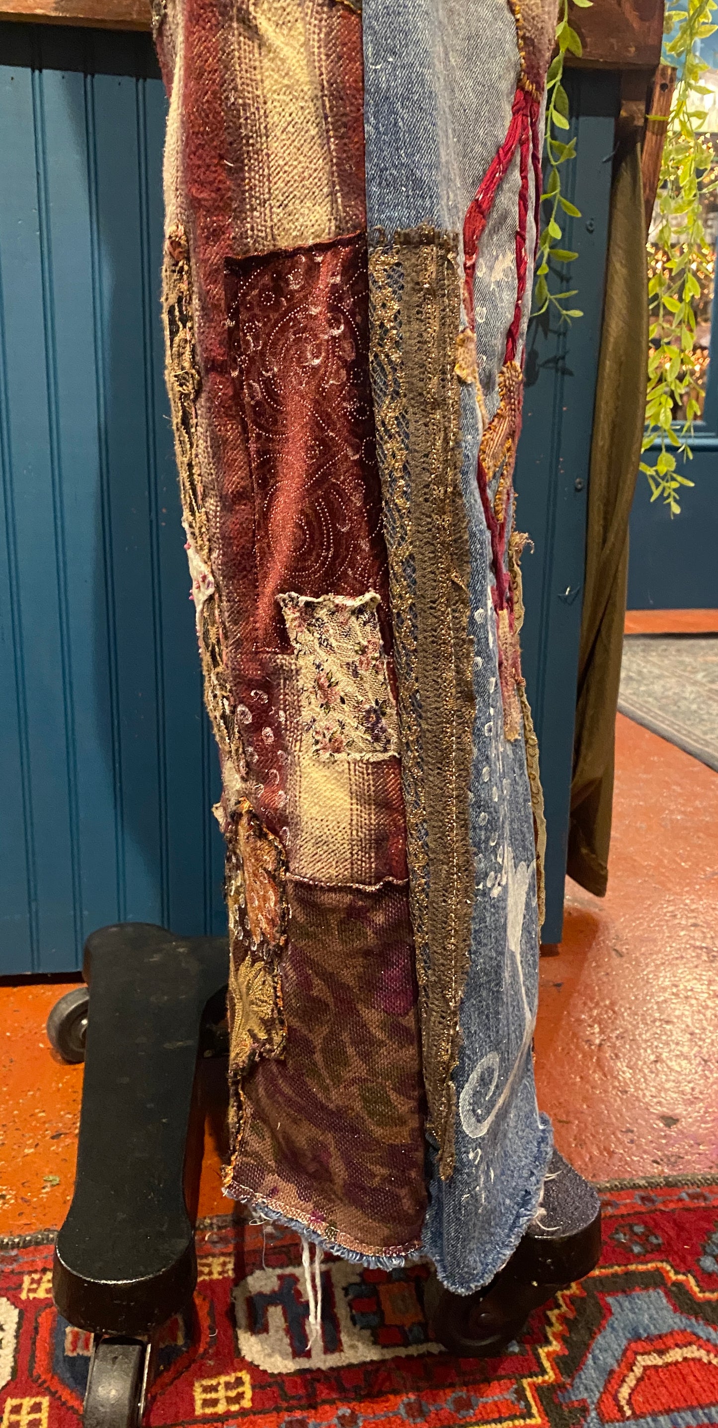 Embroidered Dreams Daze High Rise Wide Leg Jean - Savannah Pedersen*