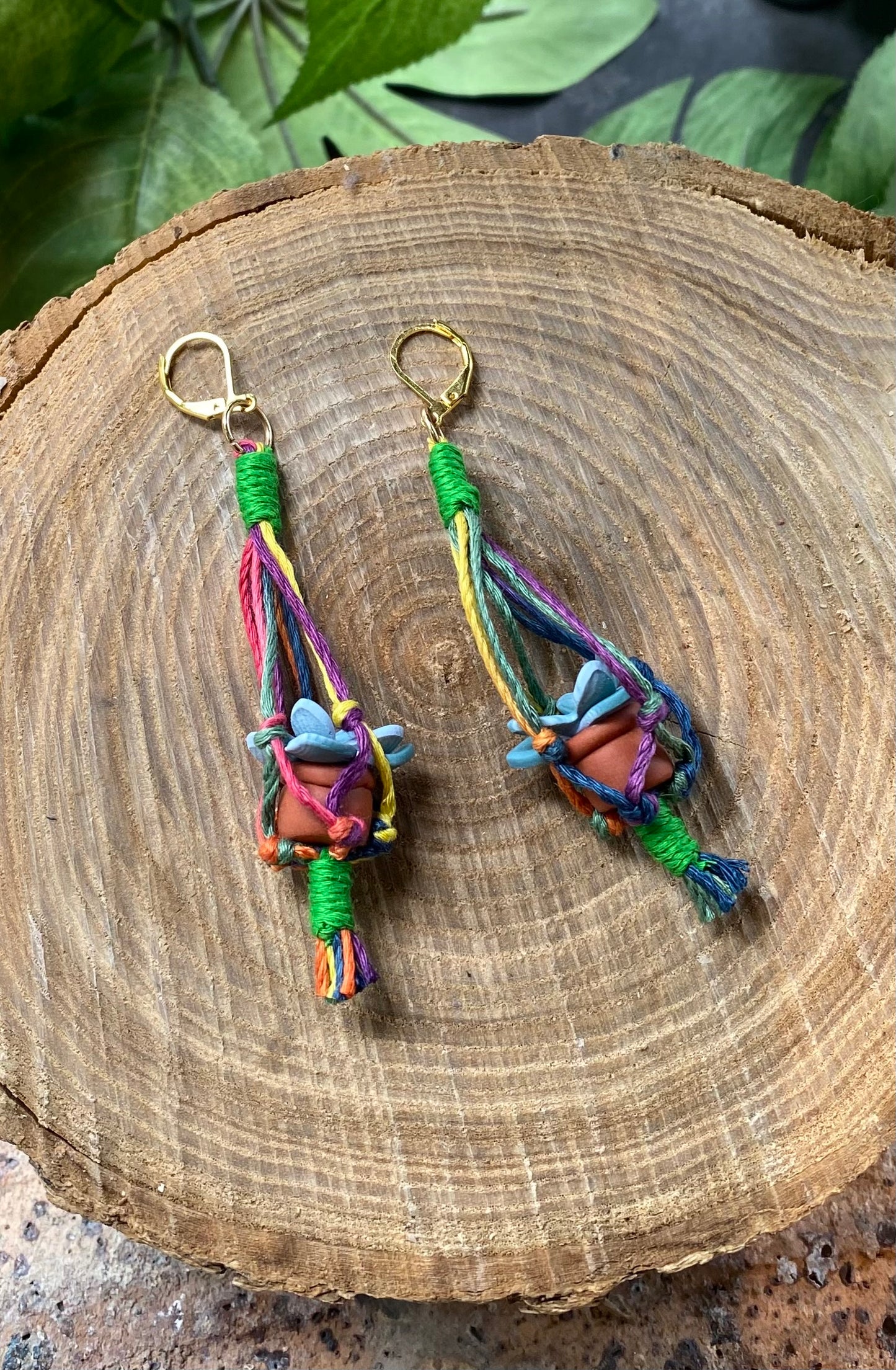 Hanging Plants - Colorful Macrame *E39