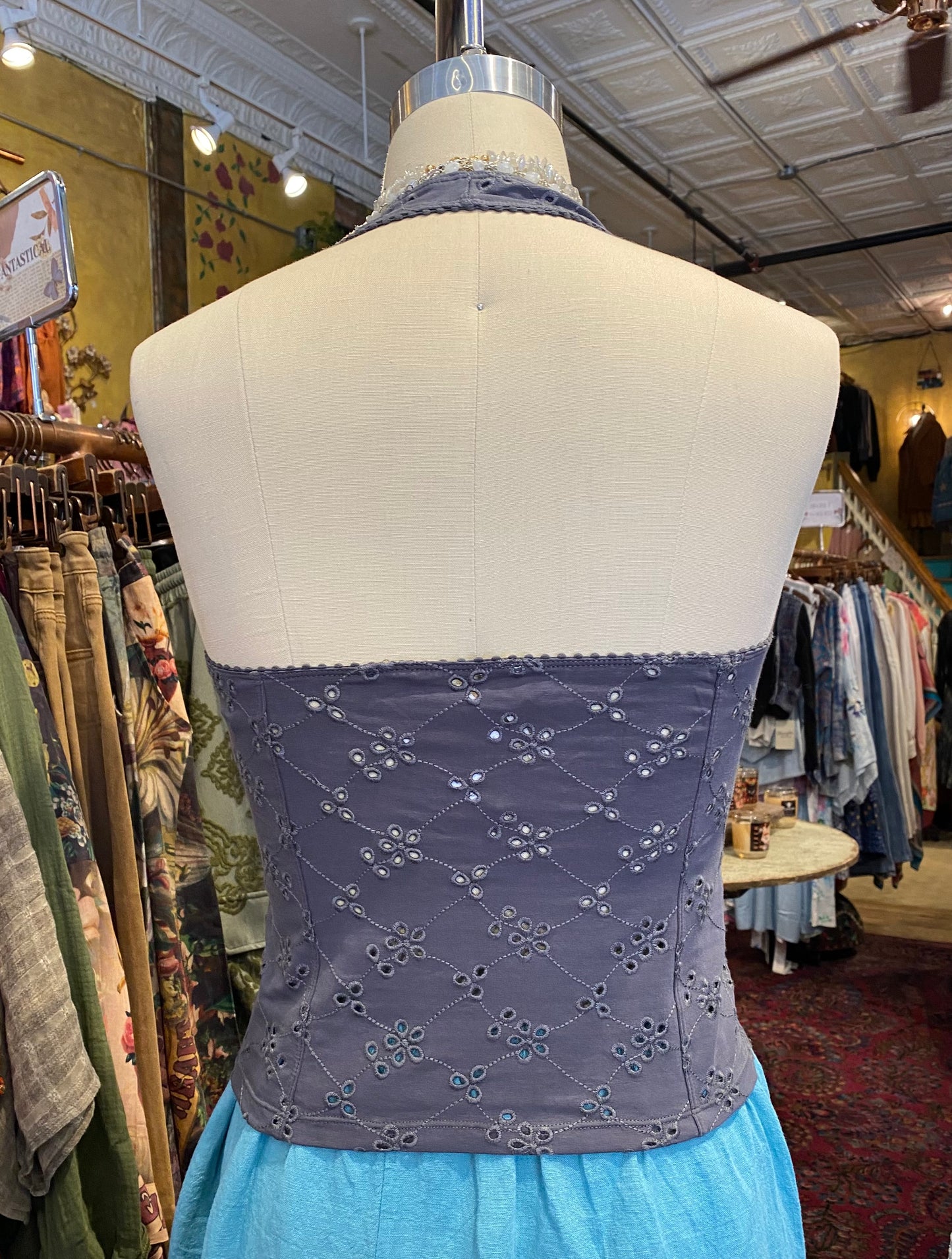 Full Bloom Halter Top - Plum Kitten