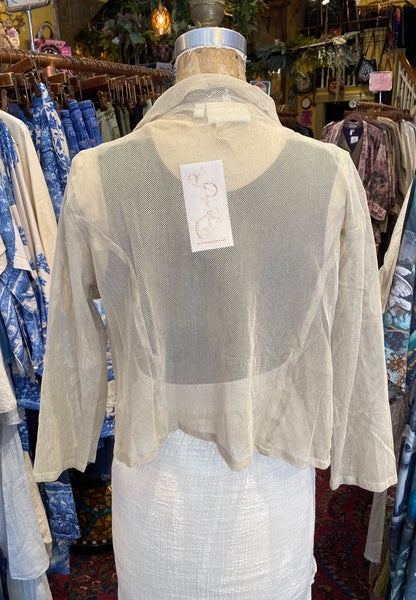 Artsy Mesh Jacket - Natural
