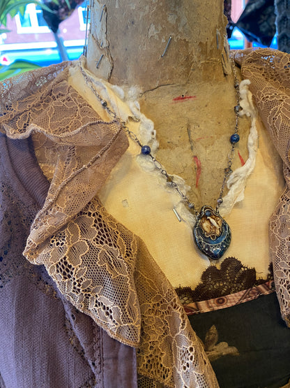 Ceramic Bird from Spain Necklace