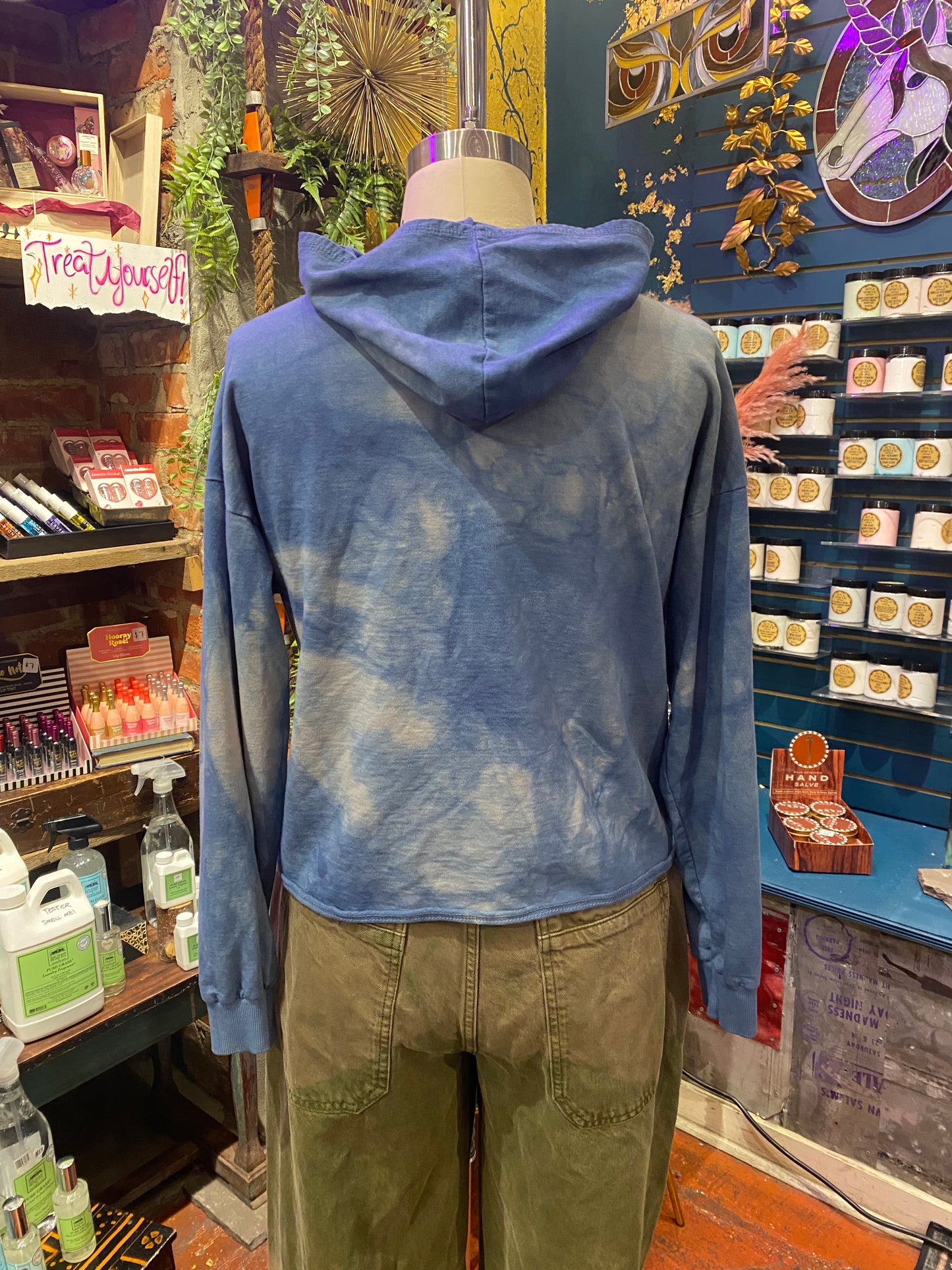 Custom Dyed Hoodie - Dark Sky