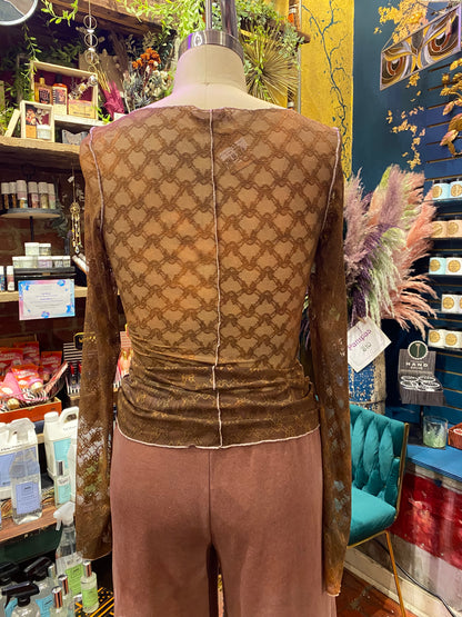 Custom Dyed Long Sleeve Lace - Fall