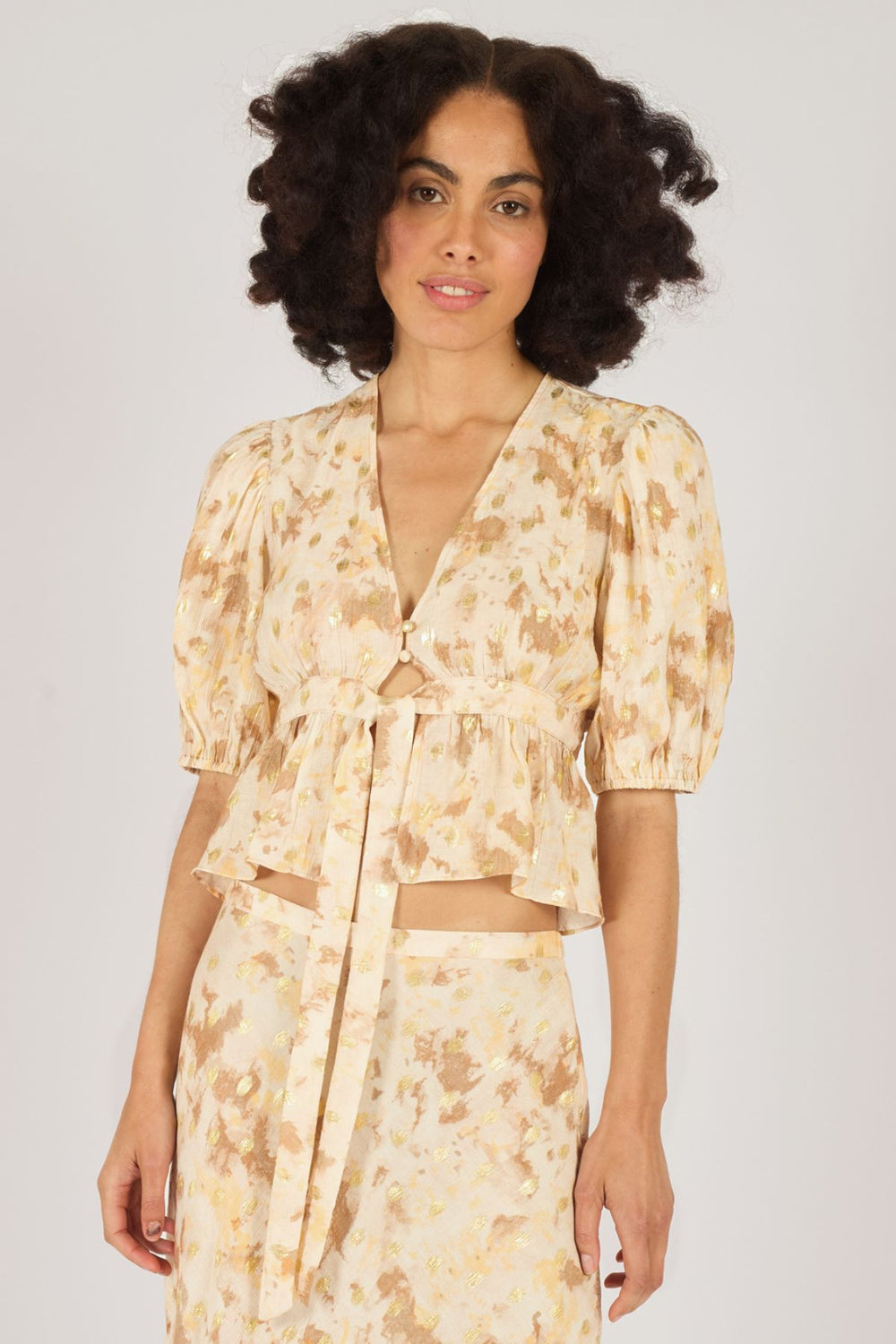 Margot Top - Gold Rush Brown