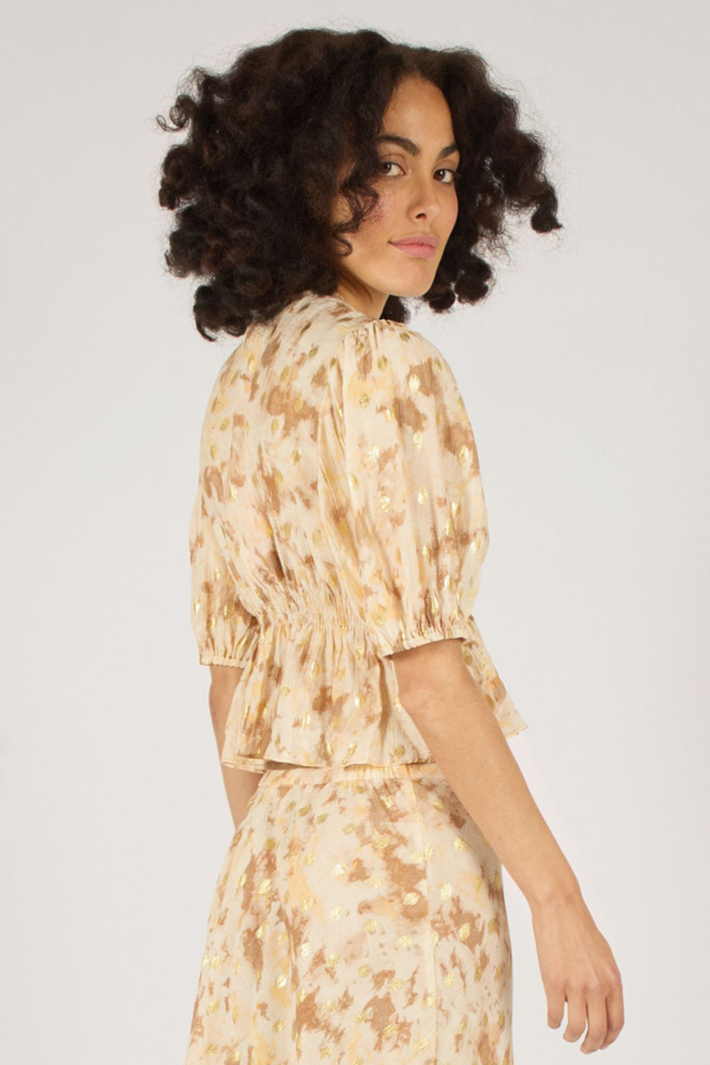 Margot Top - Gold Rush Brown