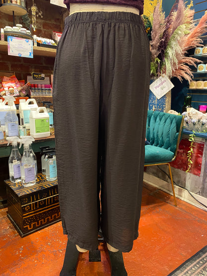 Crop Wide Leg Parachute Pant - Lights Out