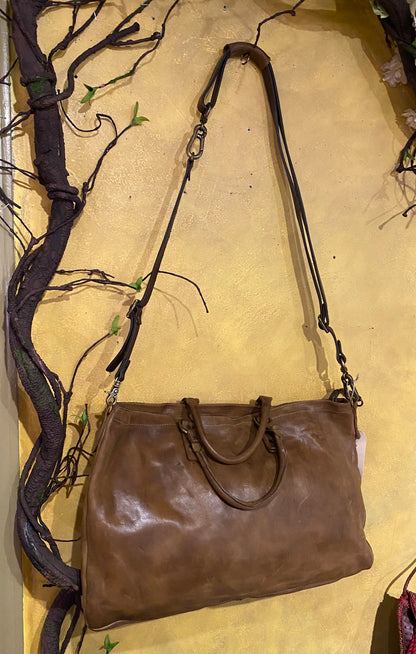 Hallman Leather Bag - Camel