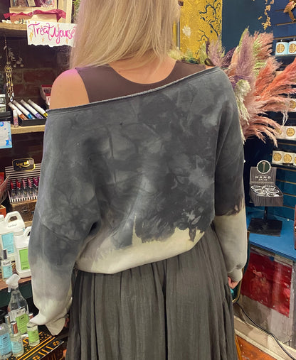 Custom Dyed Off Shoulder - Sky