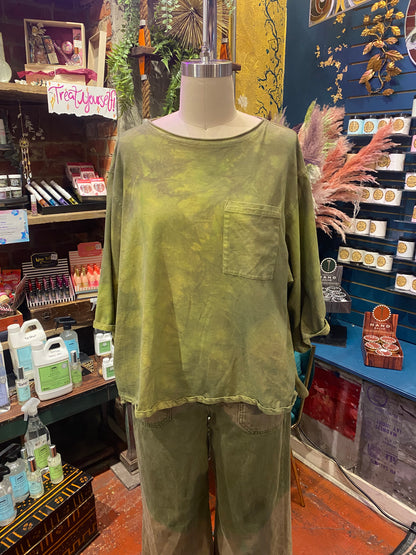 Custom Dyed Tee - Sage