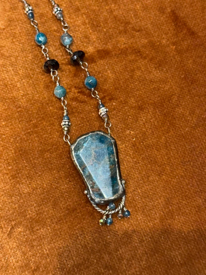 Apatite & Smoky Quartz Necklace* N230