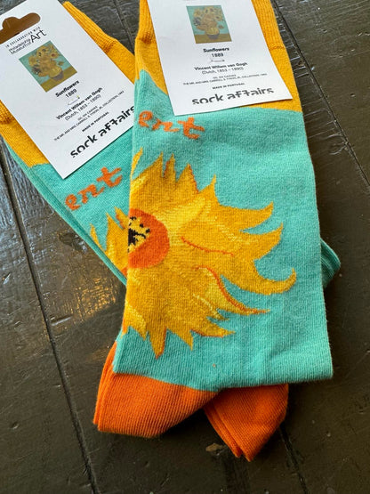 Sunflowers Van Gogh Socks