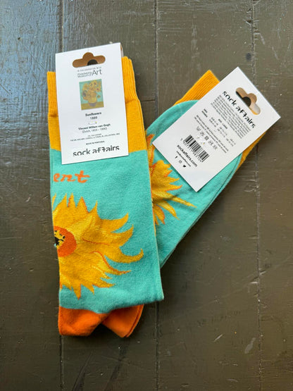 Sunflowers Van Gogh Socks