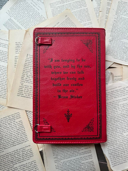 Dracula Book Crossbody Bag - Red