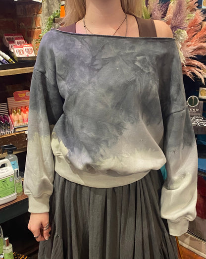 Custom Dyed Off Shoulder - Sky