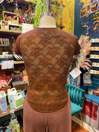 Custom Dyed Short Sleeve Lace - Fall