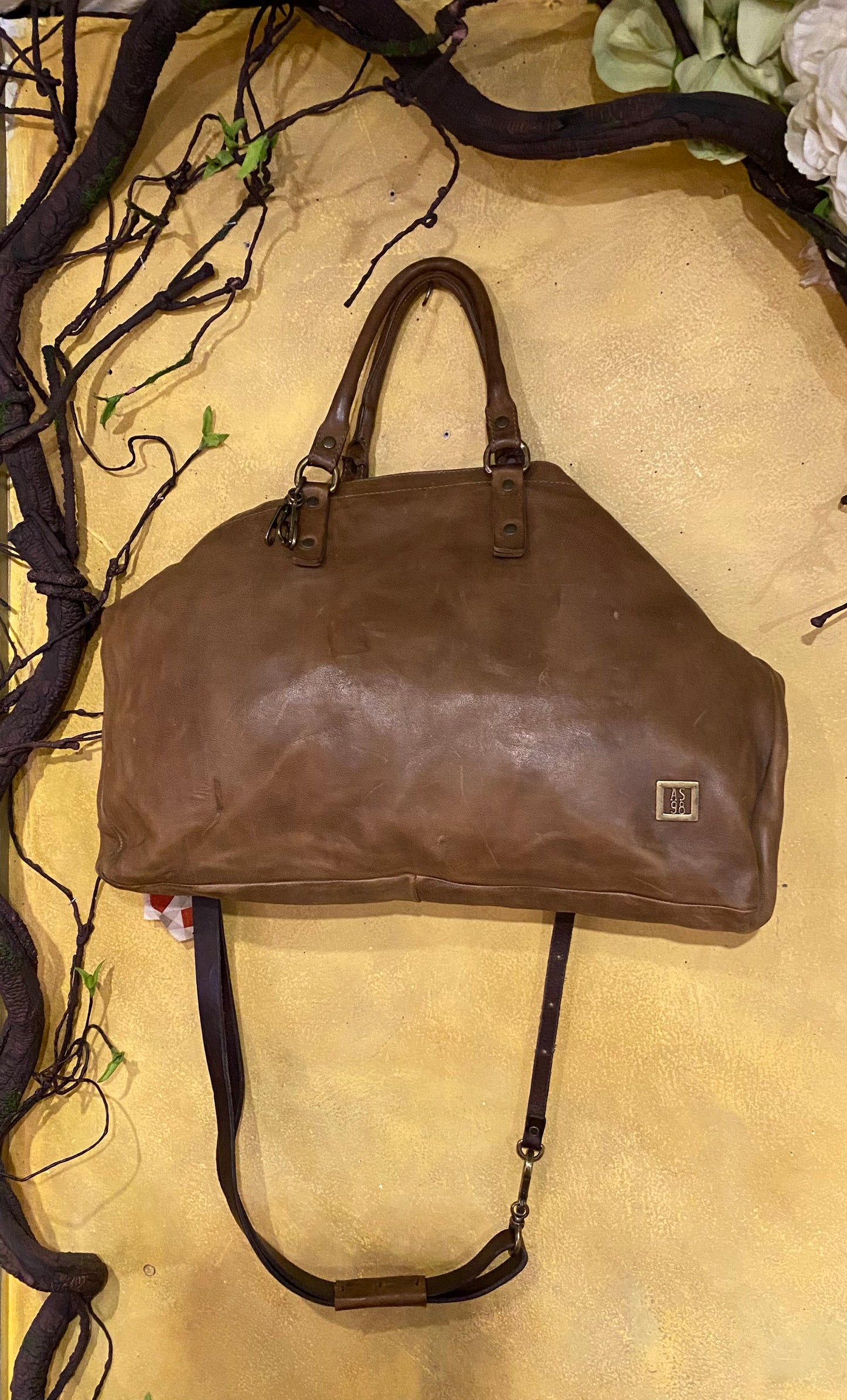 Hallman Leather Bag - Camel