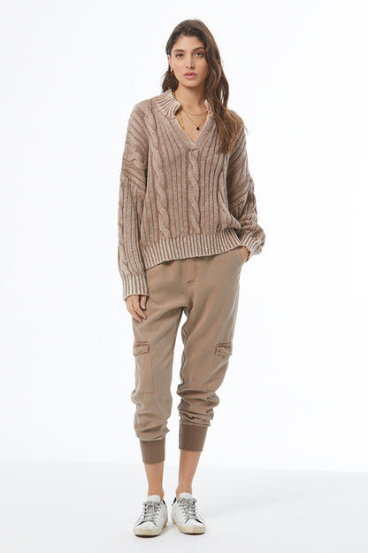 Auckland Sweater - Shiitake Mineral Wash