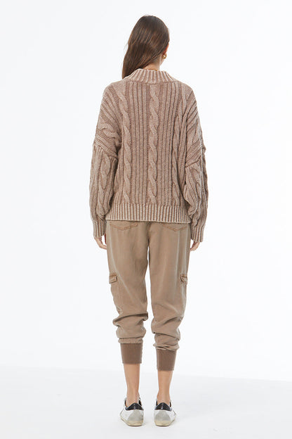 Auckland Sweater - Shiitake Mineral Wash