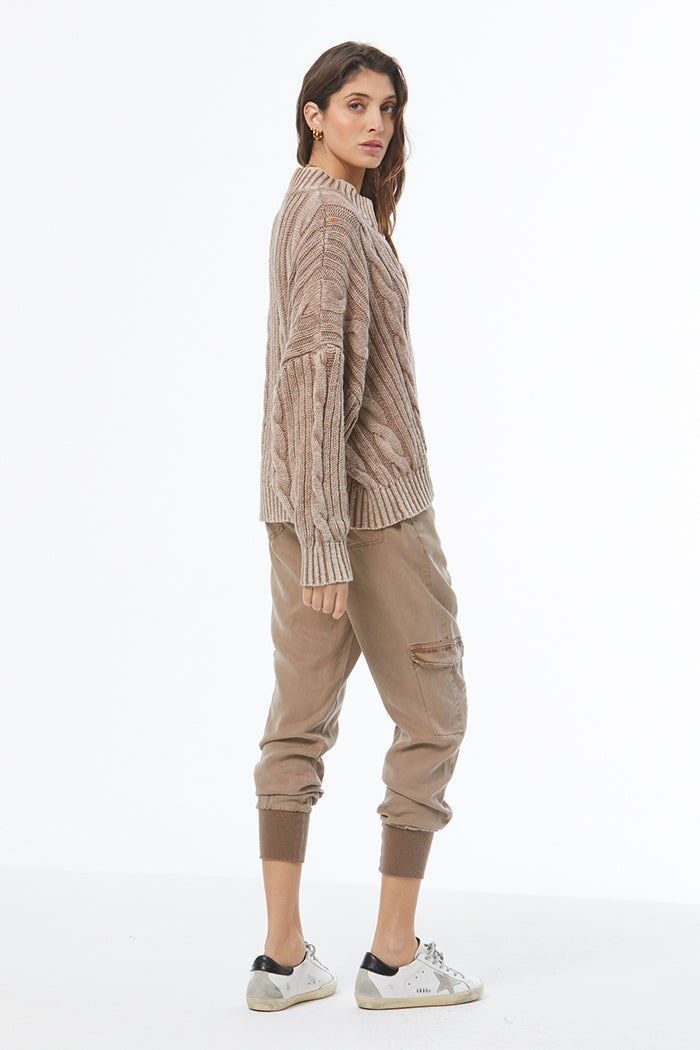Auckland Sweater - Shiitake Mineral Wash