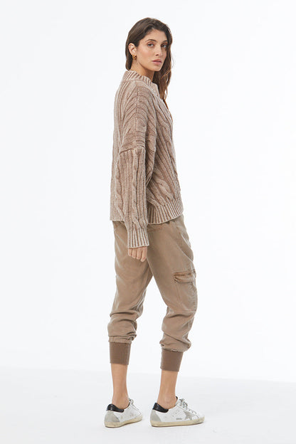 Auckland Sweater - Shiitake Mineral Wash