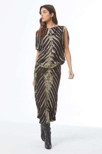 Felicity Skirt - Black Savannah Wash