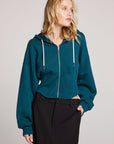 Olympic Zip Up Hoodie- Dark Sea