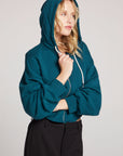 Olympic Zip Up Hoodie- Dark Sea