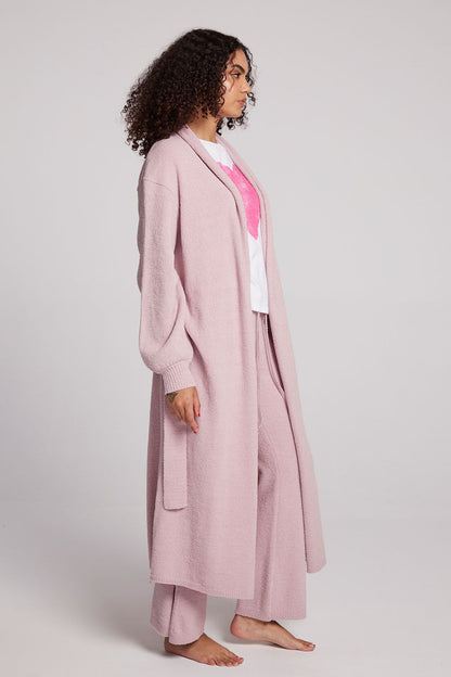 Eve Maxi Cardigan- Mauve Rose