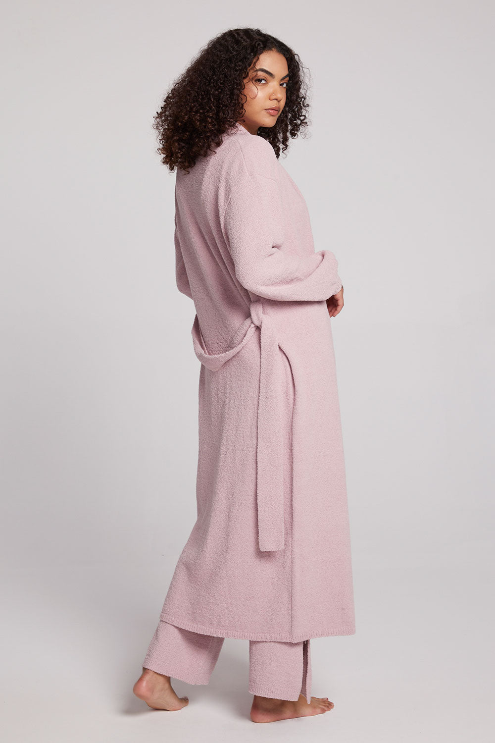 Eve Maxi Cardigan- Mauve Rose