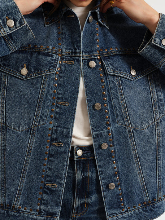 Beau Boyfriend Jacket - Vintage Blue