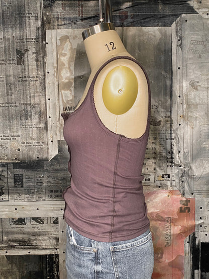 End Game Pointelle Tank - Volcanic Glass
