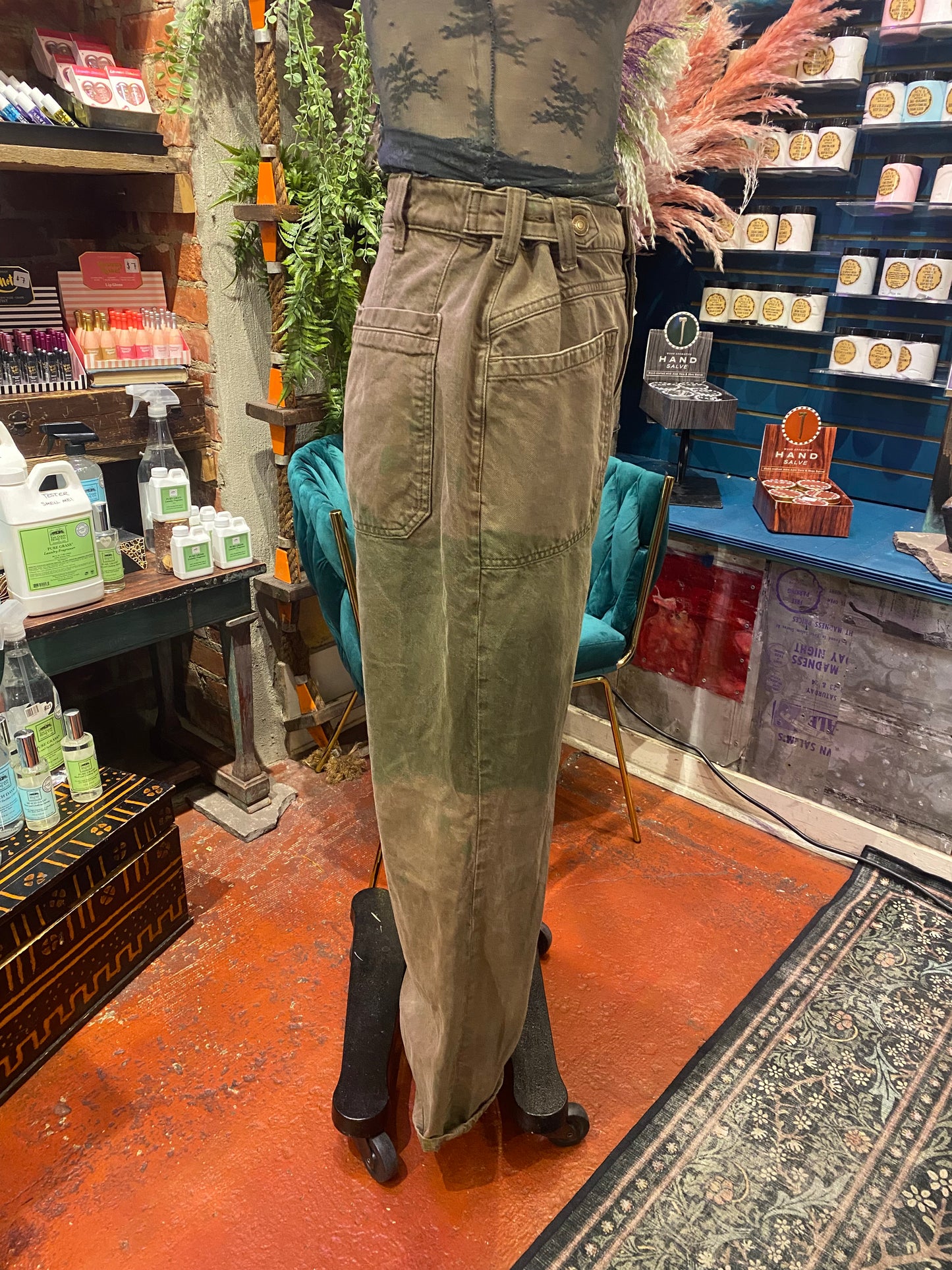 Custom Dyed Palmer Jeans - Breen