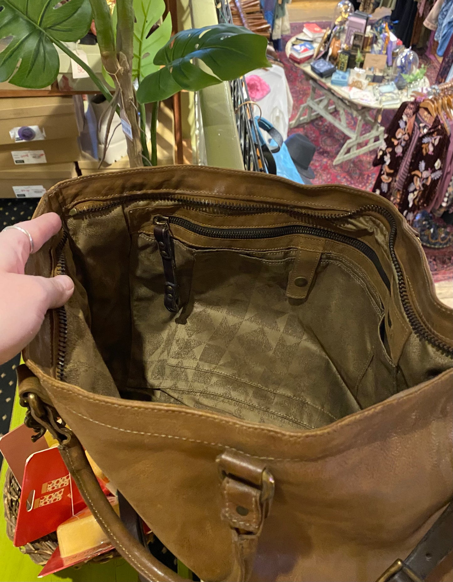Hallman Leather Bag - Camel