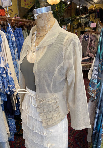Artsy Mesh Jacket - Natural