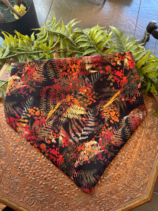 Red / Orange / Yellow Ferns Bandana #SS1*