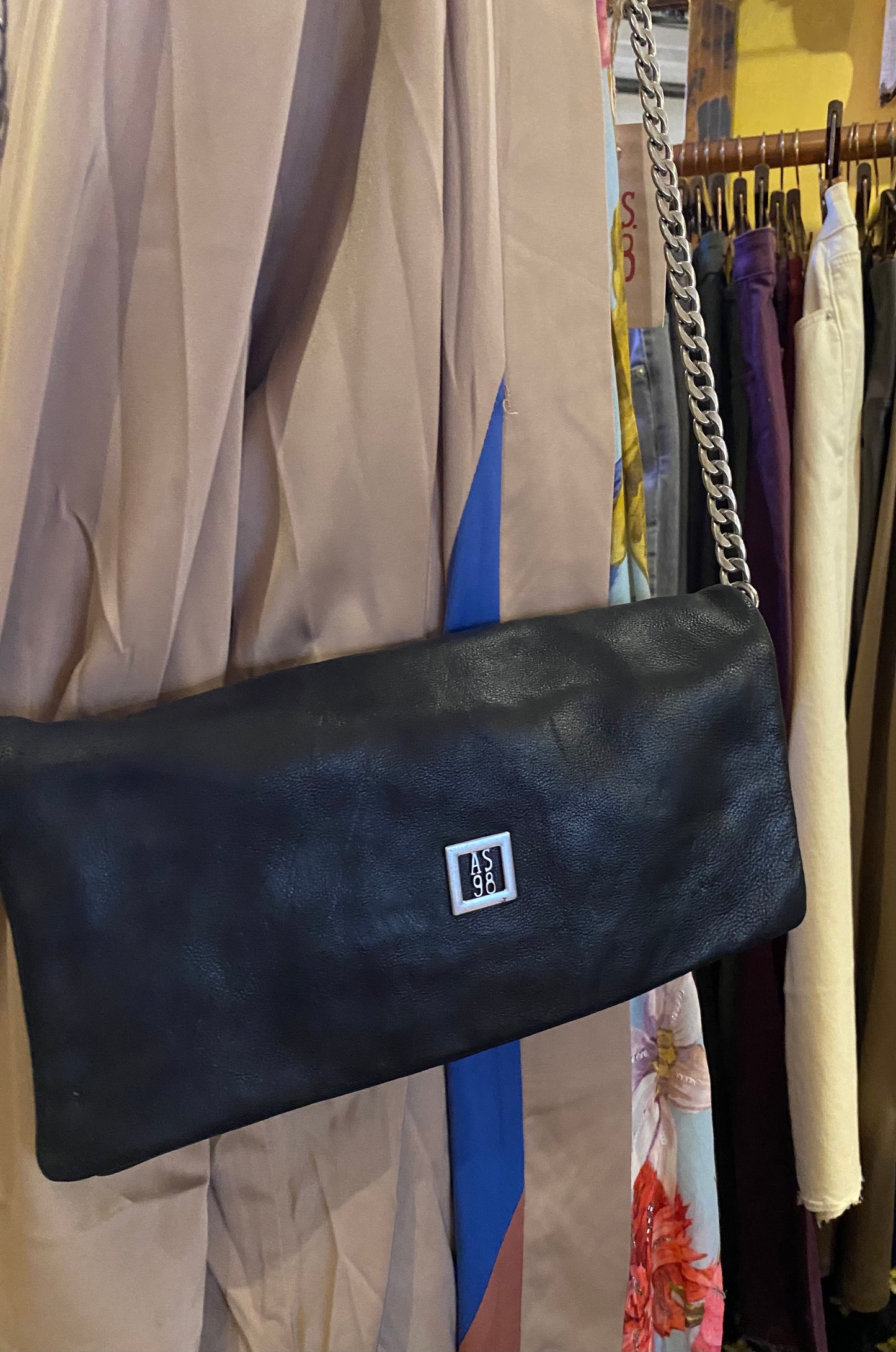 Hawkins Leather Crossbody Bag - Black