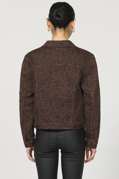 Ainsley Novelty Jacket - Brown Leopard
