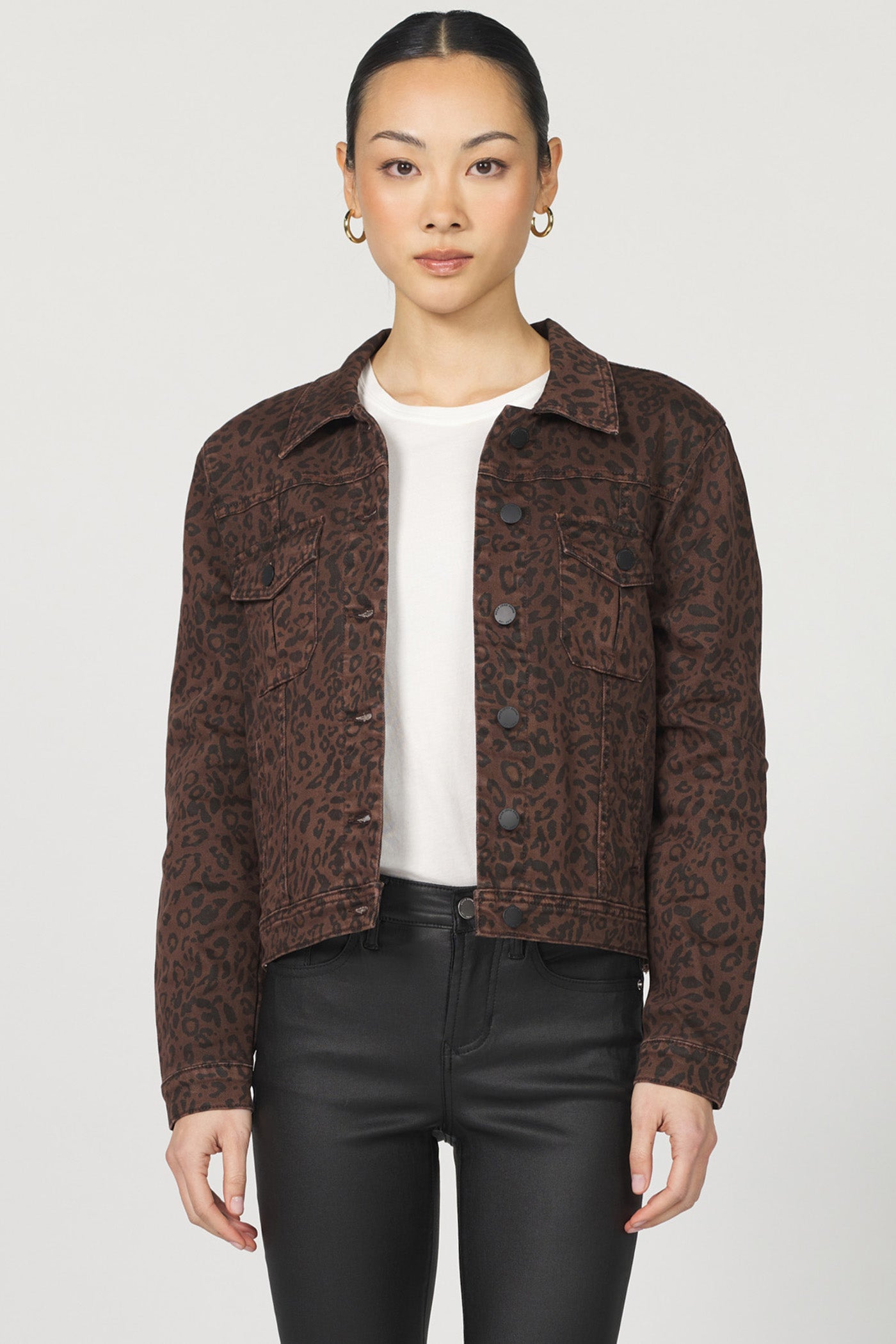 Ainsley Novelty Jacket - Brown Leopard