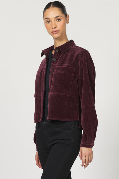 Gina Cropped Jacket - Fig