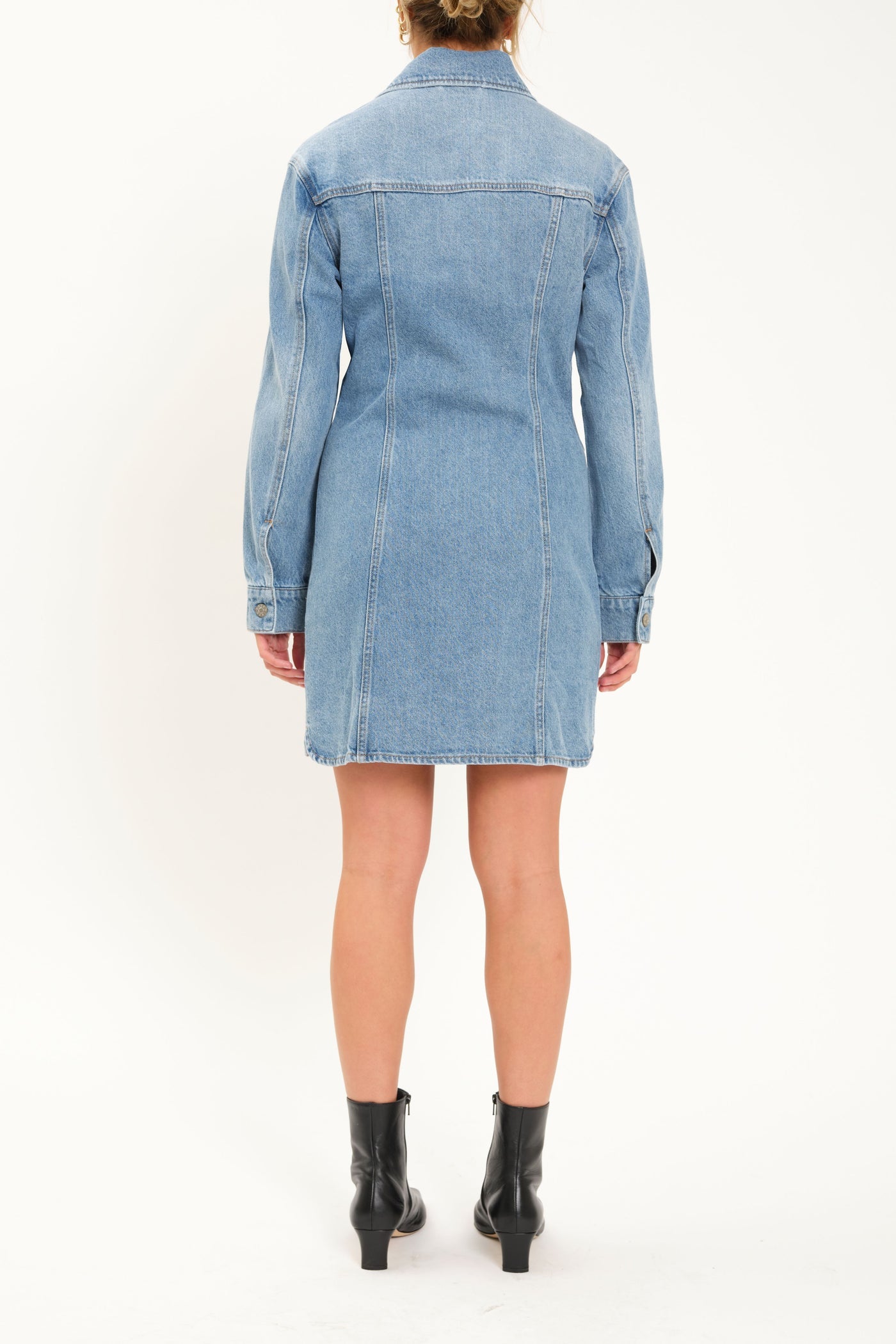 Dolly Denim Long Sleeve Dress- That Girl